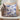 Blue Toile Cat Throw Pillow