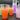 Blendo Pitcher and Glass Set in Purple, Green, and Coral with Gold Bands